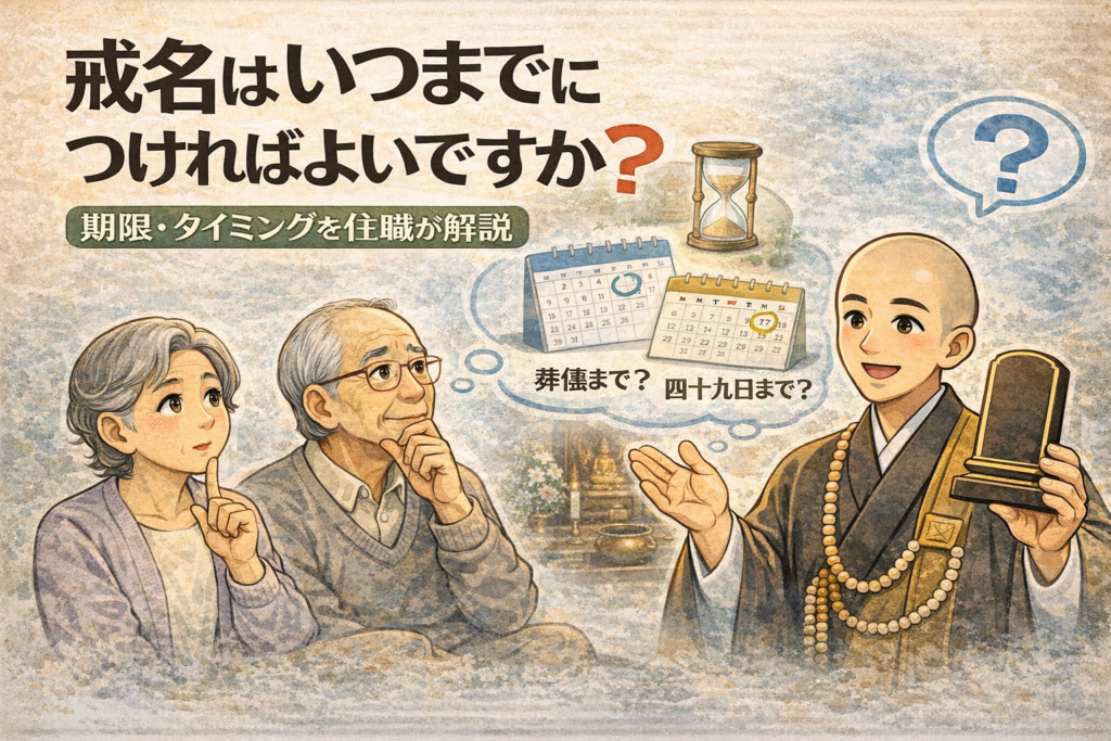 戒名はいつまでにつければよいですか？