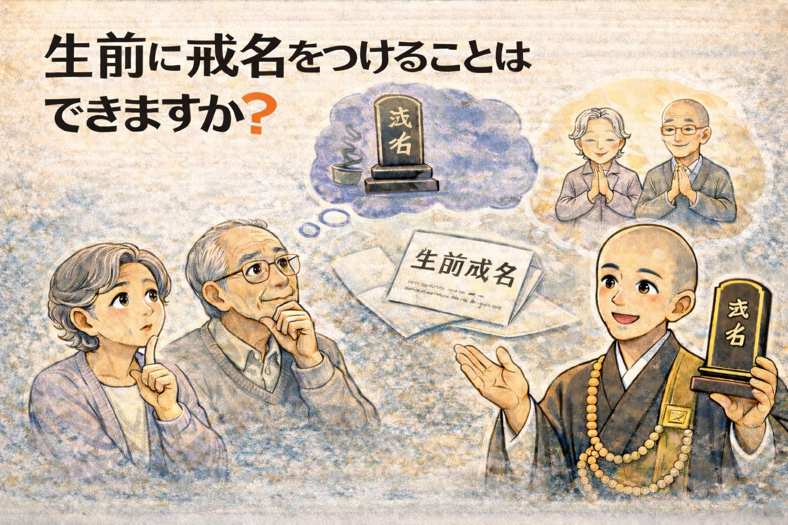 生前に戒名をつけることはできますか？｜生前戒名の意味と不安を住職が解説