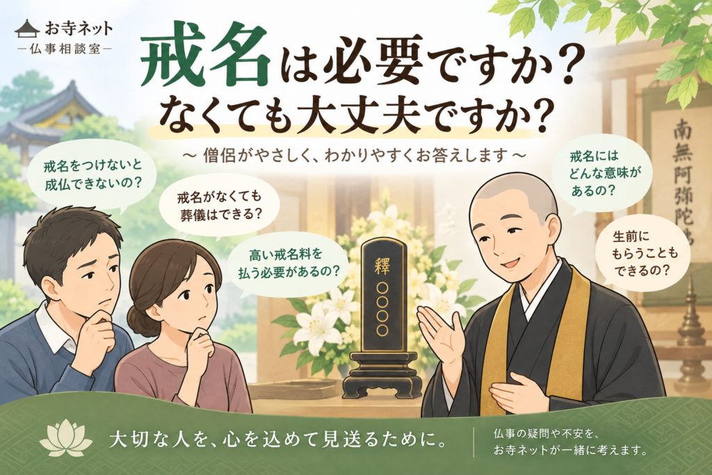戒名は必要？なくても大丈夫？戒名なしでも成仏できるのか僧侶が解説｜お寺ネット